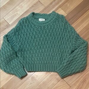 Women's Green Knit Sweater